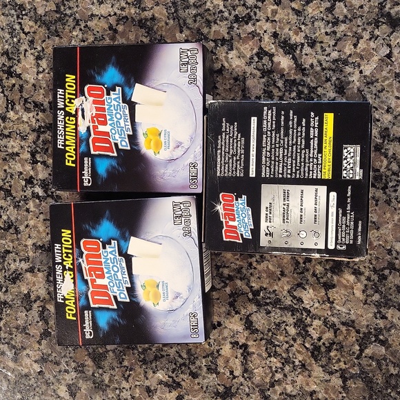 Lot of 3 Drano Disposal Strips - 8ct each new 2.8 oz clean citrus fragrance new - Picture 2 of 5
